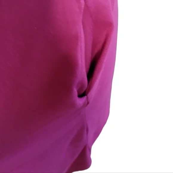 Entro Burgund Wine Cuffed Sleeve V-Neck T-Shirt Mini Dress‎ Womens M Medium - Picture 5 of 7